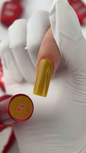 Cover Base - Без ТРО ROKS 8ml. №64 - Тепла гірчично-жовта CBR8064 фото