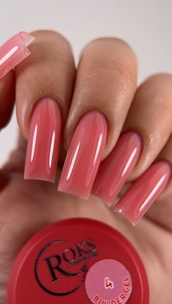 Builder Gel ROKS 50 мл №4 - Темний рожевий BGELR5004 фото